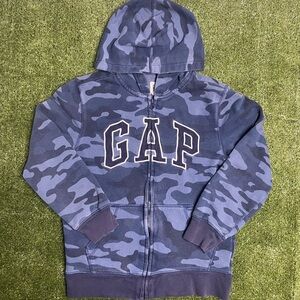 GAP Kids Blue Camo Hoodie